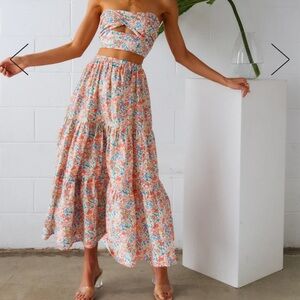 So Particular Floral Two Piece Set
